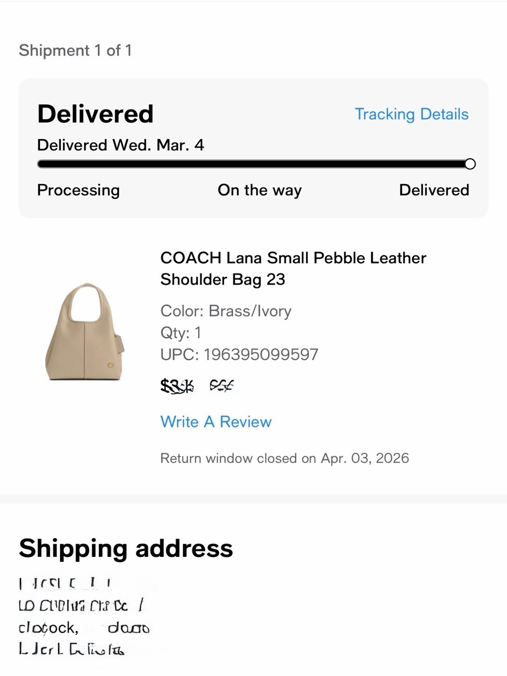 Coach Lana 23 Ivory Pebbled Leather Shoulder Bag NWT w/strap and dust bag - Picture 10 of 11
